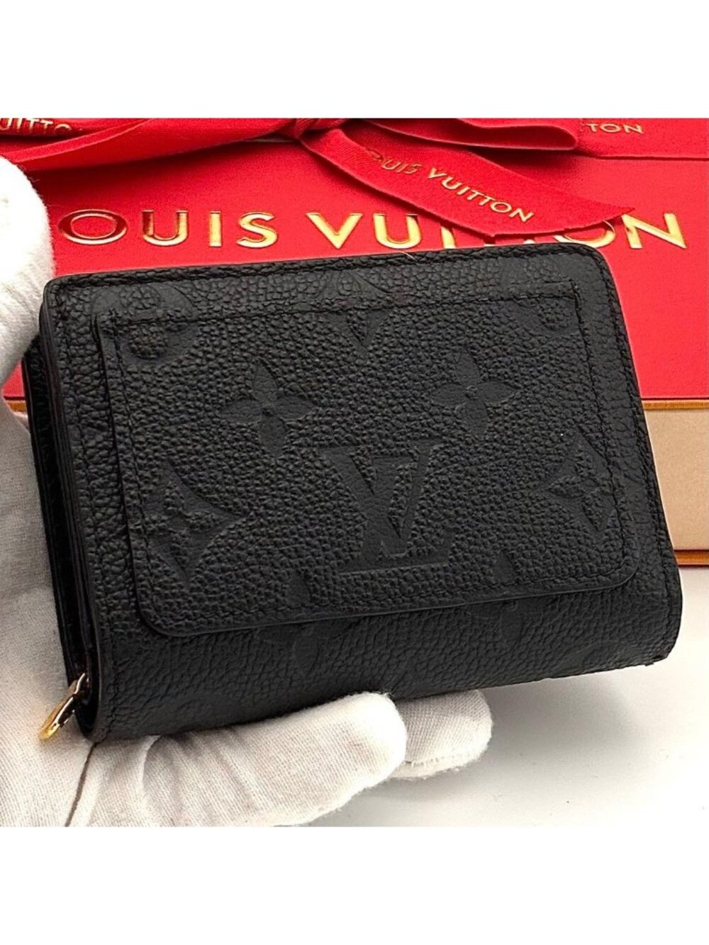 Louis Vuitton Wallet Empreinte Portefeuille Clair Black